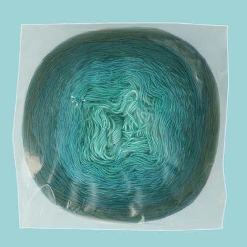 Scheepjes Cotton Whirl 1094yd (1 Cake) - 737 Teal Tempest Gradient Yarn - color: 737 Teal Tempest