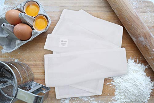 RUVANTI Flour Sack Towels 24 Pack 28”x28”, 100% Cotton Ring Spun – White - color: White, size: 24 Pack