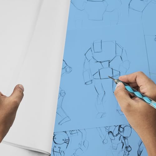 200 Sheets White Carbon Transfer PaperGraphite Tracing Paper with Embossing Styluses for DIY Wood Paper Canvas and Other Art Craft Surfaces - color: White