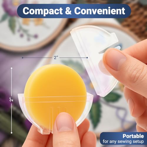 Thread Wax and Thread Conditioner - for Sewing and Gloss Threads Waxer. Magic Conditioner for Hand Sewing Embroidery. Hand Quilting Supplies to Strengthen and Reduce Knots - style: 1pk Synthetic