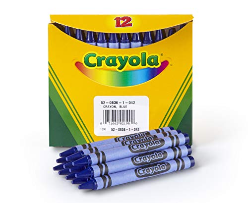 Crayola Crayons, Blue, Single Color Crayon Refill, 12 Count Bulk Crayons, School Supplies - color: Blue