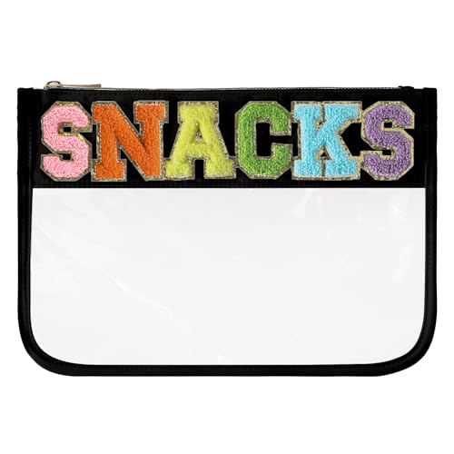 DYSHAYEN Clear Snacks Bag for Travel - color: Black-Snacks