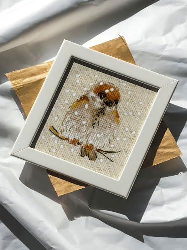 RIOLIS 1680 Sparrow Counted Cross Stitch Kit 3.94 x 3.94 in - style: Sparrow 1680