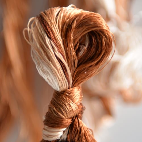 100% Mulberry Silk Embroidery Thread 9 Colors 110m Each (60) - color: C60