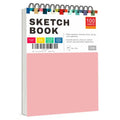 Cile Mixed Media Sketchbook–12x9 Inch,100 Sheets,100gsm Acid-Free Paper,Perfect for Drawing and Sketching with Tracing and Pastel Papers - color: Pink
