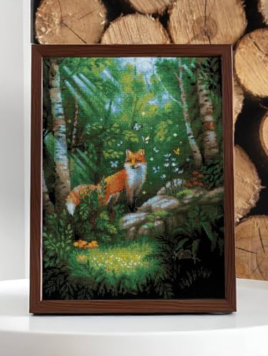 RIOLIS 2251 Fox in the Forest Counted Cross Stitch Kit 11.75 x 15.75 in - style: Fox in the Forest 2251