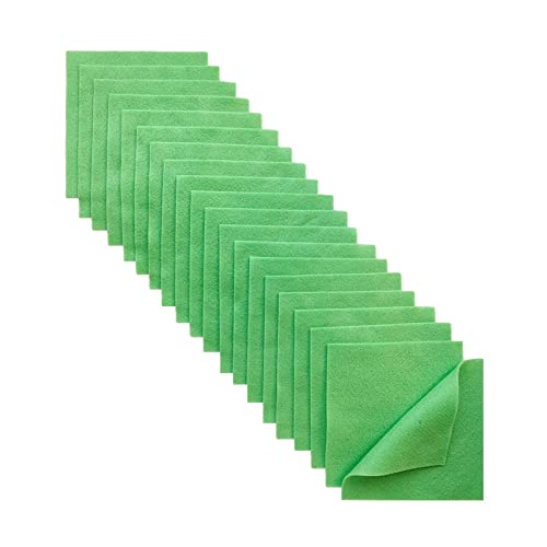 Jtnohx Soft Felt Fabric Flexible Craft Felt Sheets Light Green 6" 20Pcs - color: Light Green