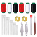 NTSDD 37 Pcs Large Eye Sewing Needles Kit for Hand Sewing with Threader