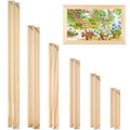 Needlepoint Stretcher Bar Set, 6 Sizes, Rectangle Canvas Stretcher Bars, Needlework Art Supplies, Wood Canvas Needlepoint Frames, Easy Assembly, Ideal for Embroidery, Needlework Projects