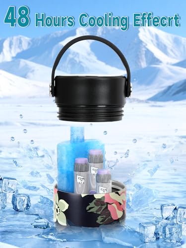 48H Insulin Cooler Travel Case TSA Approved with ℃/℉ Temperature Display - color: 01_blooming Roses