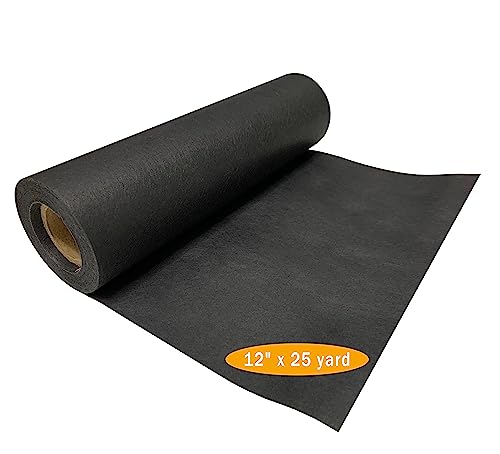 HimaPro Black Tear Away Machine Embroidery Stabilizer Backing 12" x 25 Yard Roll 1.8 o.z.
