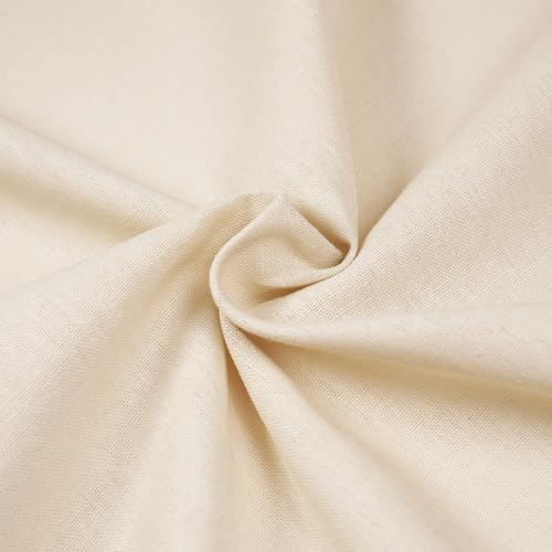 1 Yard 55% Linen 45% Rayon Fabric by the Yard, 5.6 oz - color: Natural, size: 1 Yard