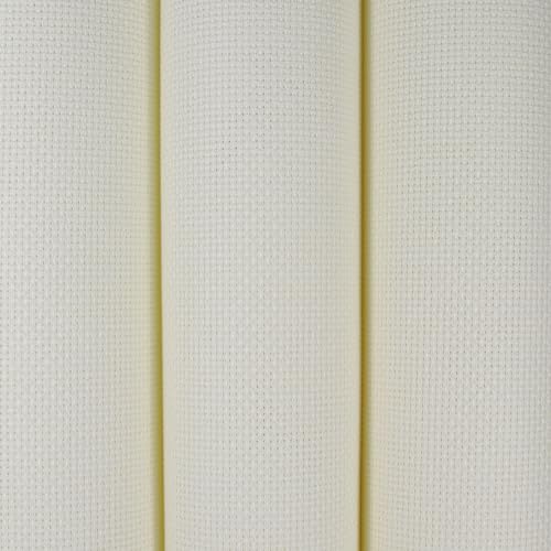 KCS 3 pc of 15" x 18" Counted Cross Stitch Cotton Aida Cloth Needlework Fabric (Antique White, 16CT) - color: Antique White, size: 16CT