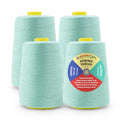 Mandala Crafts 40S/2 Mint Polyester 4 Pack of Serger Threads Cones - color: Mint, size: Pack of 4 40S/2 24000 YDs