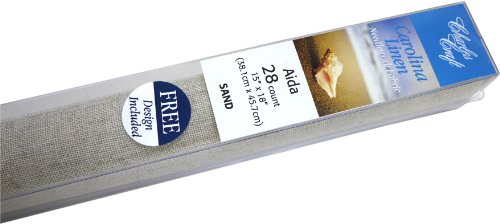 DMC Charles Craft Carolina Linen 28 Count 15"X18" Box, Sand