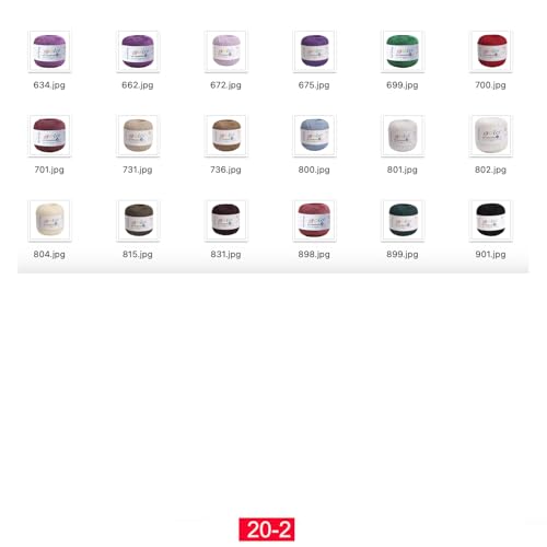 golo Crochet Thread Size 20 Yarn for Hand Knitting Pink Purple Yarn 191 - color: 191 Pink purple