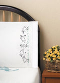 Design Works Crafts T232142 Tobin Running Sheep 20" x 30" Stamped Pillowcases for Embroidery