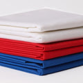 6 Pcs 18 x 21 Inches Cotton Fabric Precut Quilting Fabric Bundles Solid Colors Quilt Material for DIY Craft Sewing Embroidery (Red White Blue) - color: Red White Blue