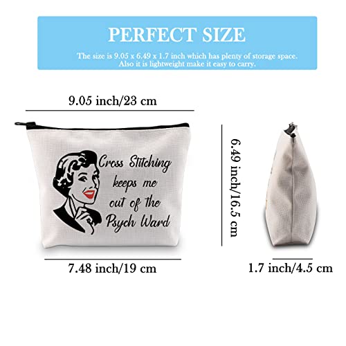 GJTIM Needleworker Gift Sewing Lover Gift Cross Stitching Project Bag Sewing Accessories Case for Cross Stitching Lovers (CrossStitching Bag)