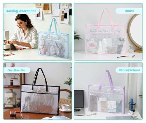 Coorganisers 6 PCS Sew Project Bags for Quilting, Needlepoint Project Bag