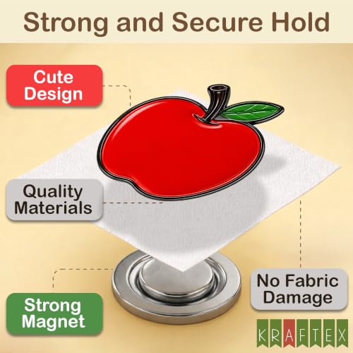 Kraftex Magnetic Needle Minder. Needleminder for Embroidery & Sewing. Cute Needlepoint Accessories. Magnetic Needle Holder for Cross Stitch. Cute Magnet Pin Gift - color: Fruits PBA