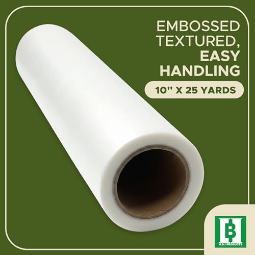 HBI Wash Away Embroidery Topping, Water Soluble Clear Film, 10 in x 25 yd - size: 10" x 25yd