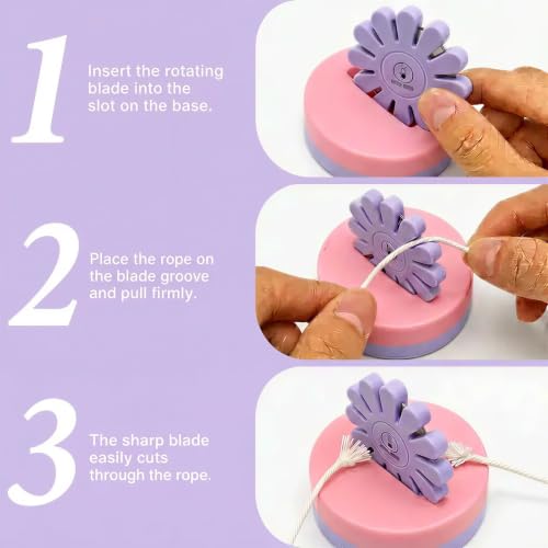 Sizobi Purple Magnetic Pin Holder with Thread Cutter, Blade Saver - color: Purple Cutter