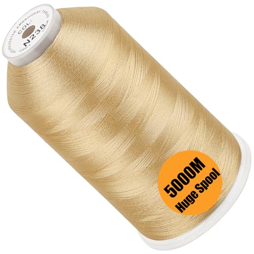 New brothread Huge Spool Embroidery Machine Thread-Blond Fits Janome Color - color: Blond-N238