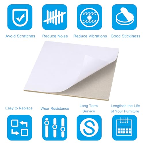 PATIKIL 6x6 Inch Lamp Base Felt, 5Pack 2mm Thickness Square Felt Furniture Pad Soft Adhesive Non-Slip Anti-Scratch Backed Felt for Lamp Furniture DIY Craft, Beige - color: Beige, size: 6x6 Inch