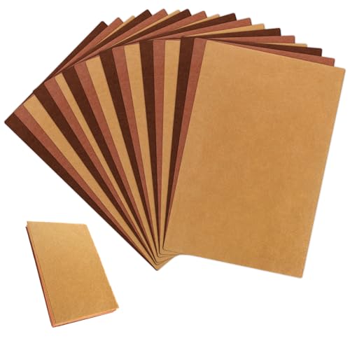 Brown Felt Fabric, 18 Pieces Felt Sheets for Crafts Brown Felts Sheets Soft Felts Sheet Thick Pack Stiff Tan 12 X 8 Inch Feltes Fabrics Sheet for Crafts Fabric DIY Patchwork Arts Projects, 3 Colors