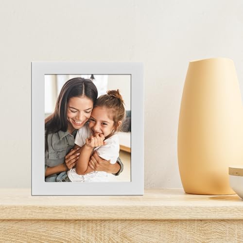 Lawrence Frames White Wood Picture Frame, Gallery Collection, 4x5 - color: White, size: 4x5