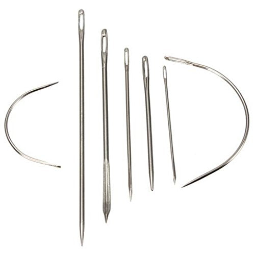 BIGTEDDY - Leather Working Tools and Supplies with Leather Tool Box Prong Punch Edge Beveler Wax Ropes Needles Perfect for Stitching Punching Cutting Sewing Leather Craft Making