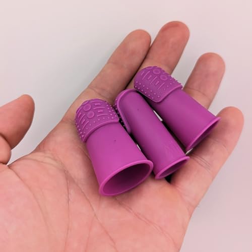 Comfortable Flexible Thimble | THIK-Grip Series | Small (1) - Medium (1) - Large (1) | - color: THIK-Grip Thimbles - ONLY, size: All Sizes Included