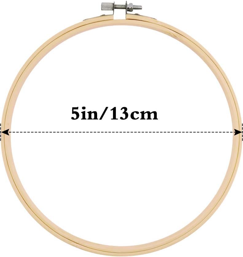 Faylapa 16 Pieces 5 Inch Embroidery Hoops Set Bulk - style: 5 inch 16Pcs
