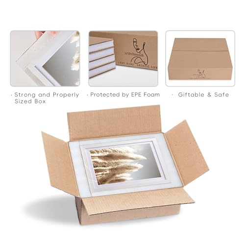 ArtbyHannah Gallery Wall Frame Set, 8 Pack White Picture Frames, Small - color: White, size: Small