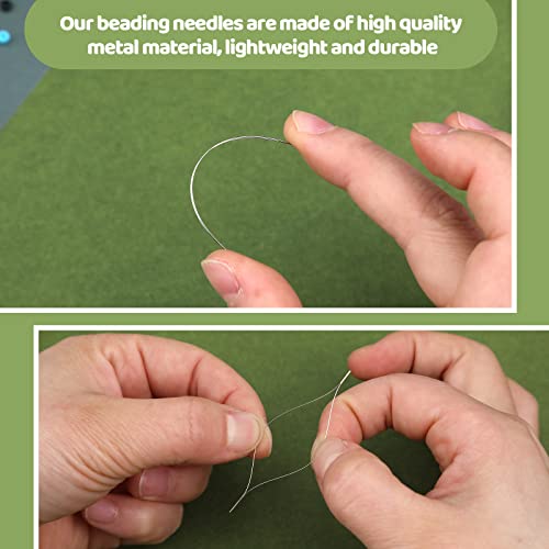 24 Pcs Beading Needles for Seed Beads Big Eye Collapsible Seed Bead Needles - size: 24 Pcs