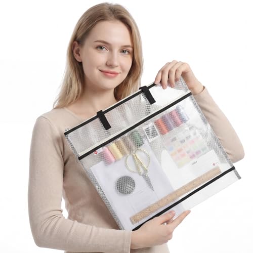 Sew Project Bag, 16.5x16.5 inch Jumbo Needlepoint Project Bag