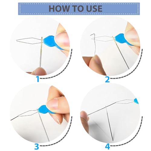 60PCS Plastic Gourd-Shaped Needle Threaders, Sewing Machine Needle Threaders for Hand Sewing - color: MIX1