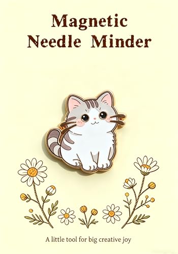 HENYANMHXH Needle Minder Magnet, Cute Magnetic Needle Holder,Kitten