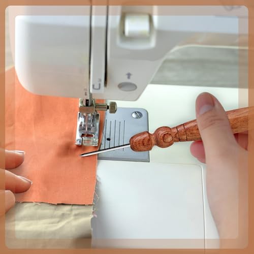 SAVINA 2-Piece Wooden Stiletto & Pressing Tool for Sewing & Quilting - color: 2 Pieces
