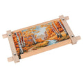 Small Beech Wood Tapestry Embroidery Frames, Scroll Stitching Holder for Cross Stitch, Needlepoint, Quilting & Sewing Projects - style: 12" x 6"