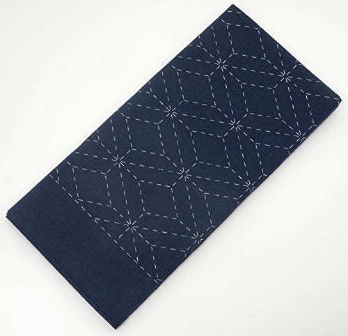 DARUMA Sashiko Sampler Original Cloth Navy Color (Triple Diamond) - color: Triple Diamond