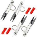 Thread Snips for Sewing, 4Pcs Sewing Snips with Protective Plastic Sleeve Small Scissors Mini Snippers Shear Trimming Nipper Clipper for Quilting, Embroidery, Dressmaking Tailoring Dressmaking