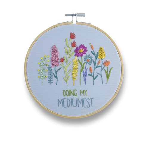 FUNATIC Doing My Mediumest Funny Embroidery Kit for Adults - color: Doing My Mediumest