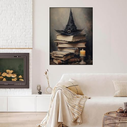 Dugsmgd Halloween Diamond Art Kits for Adults, Book Diamond Painting 12x16 - color: Halloween Book