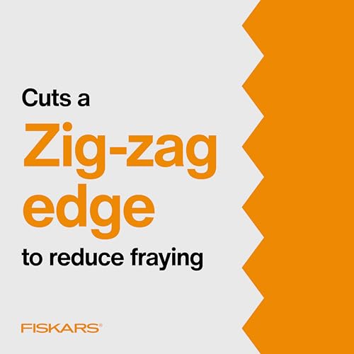 Fiskars 9" SoftGrip Pinking Shears for Fabric Cutting & Sewing - style: Pinking Shears