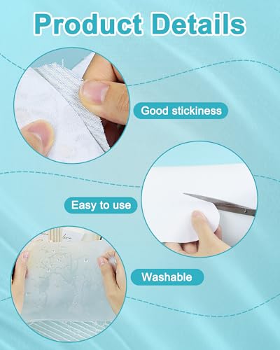 PLANTIONAL Double Sided Iron On Adhesive Film: 11.8 inch x 10 Yards Medium Weight Double-Sided Press-on Patch Heat Melt Fabric Glue Sheet Permanent Fusible Adhesive - size: Medium Weight