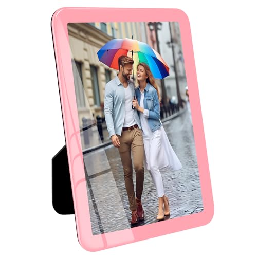 Bluesun 4×6 Pink Picture Frame, Vertical & Horizontal Wall & Tabletop - color: Pink, size: 4x6 （1 Pcs）