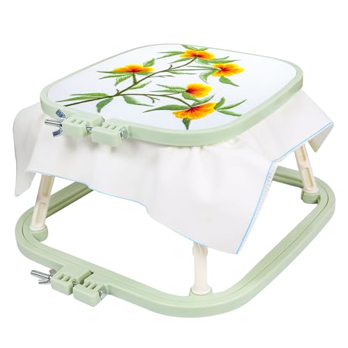 guofa 2-Layer Embroidery Hoop Stand Trapezoid Holder Cross Stitch Frame - size: Small