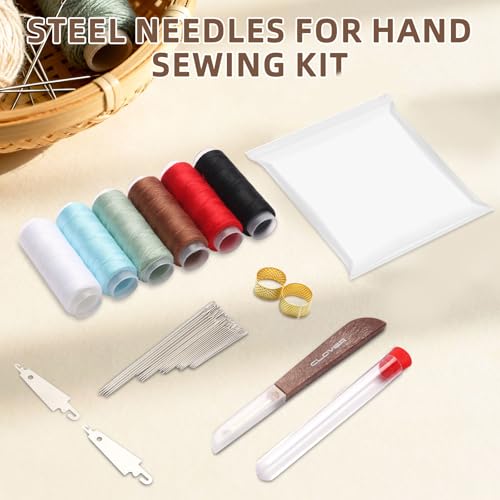 Losaria 38-Piece Hand Sewing Kit - Needle and Thread Repair Set - color: Green
